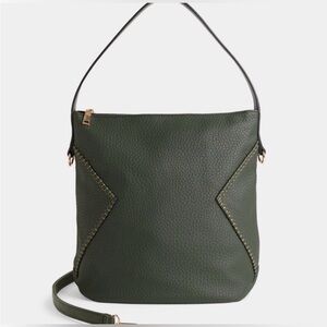 NWT Coco & Carmel Dark Green Leather Bag